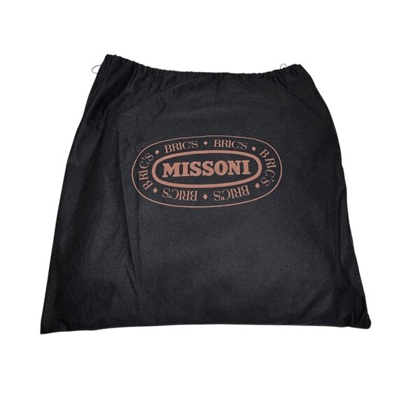 NWT Missoni For Bric’s Travel Laptop Tablet Case Blue Zigzag Italian Designer - Picture 14 of 14